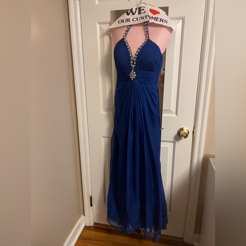 Blush Prom Dress (Color: Blue, Size: 2)